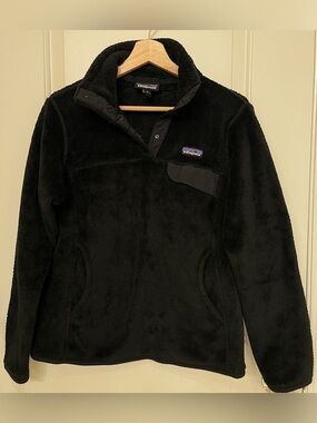 Patagonia Black Fleece Snap Pullover